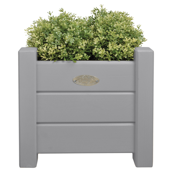 Plantenbak vierkant grijs set S/L