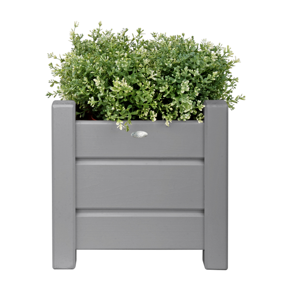 Plantenbak vierkant grijs set S/L