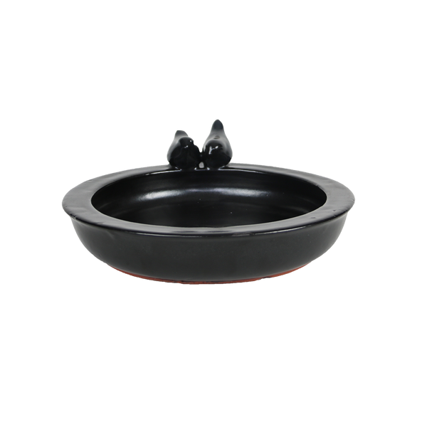 Antracietgrijs vogelbad