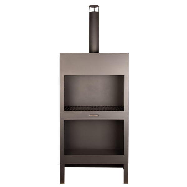 Terraskachel + houtopslag zwart XL