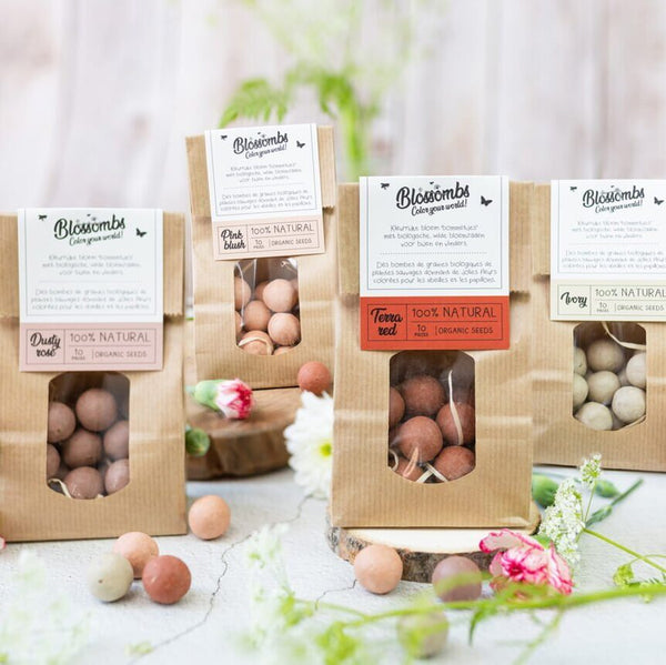 Blossombs - kraft zak Dusty Rose