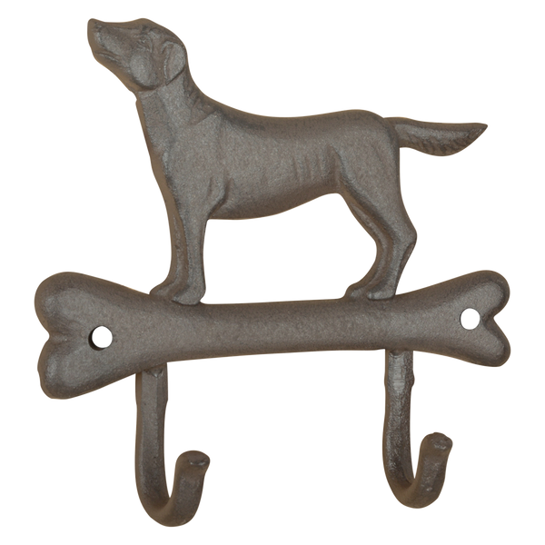 Hond op bot haak