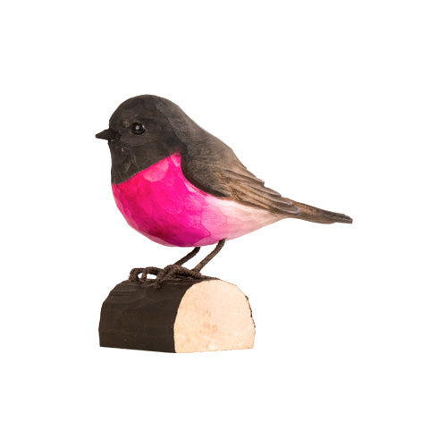DecoBird Zwart-roze Vliegenvanger