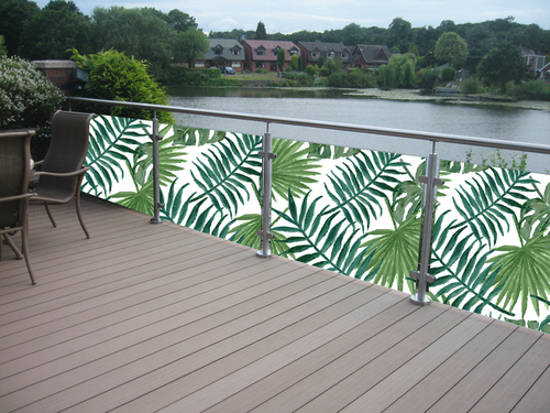 Balkonsticker voor glas