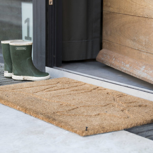 Deurmat kokos reliëf hert