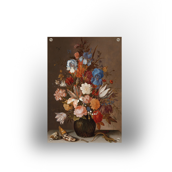 Tuinposter - Stilleven rode tint - 100x70cm