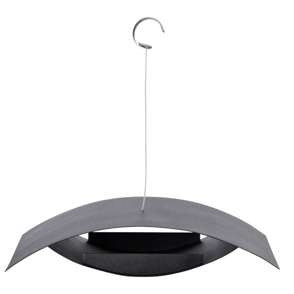 Voederhuis hangend zwart S