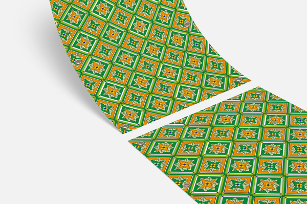 Balkondoek - Tegeltjes print - enkelzijdig