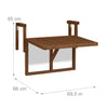 Balkontafel inklapbaar hout