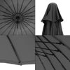 Parasol Shanghai - 270cm - zwart