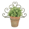 Green bloempothouder 1 pot verouderd
