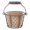 pot in draadmand/handvat