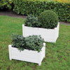 Plantenbak wit set S/L