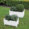 Plantenbak wit set S/L