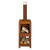 Terraskachel met houtopslag roest