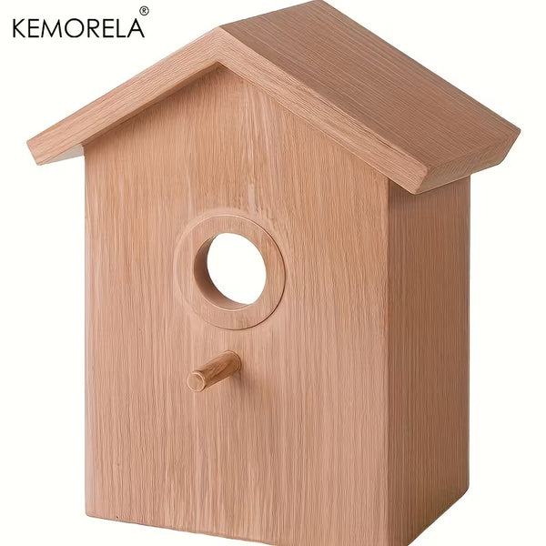 Raamvogelhuisje met zuignappen + voederbak (TPU) – weerbestendig vogelhuis met zitstok