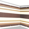 Balkondoek bruin/beige 500x90cm