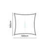 Shade sails Coolfit vierkant Greige