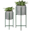 Esschert Design - Bloembak op standaard rond set/2