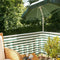 Balkondoek groen/wit 500x90cm