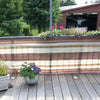 Balkondoek bruin/beige 500x90cm