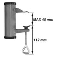Parasolhouder wand type H aluminium diam. 3,5cm