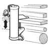 Parasolhouder wand type H aluminium diam. 2,5cm