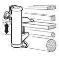 Parasolhouder wand type H aluminium diam. 3,5cm