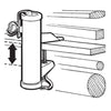 Parasolhouder wand type H antraciet diam. 2,5cm