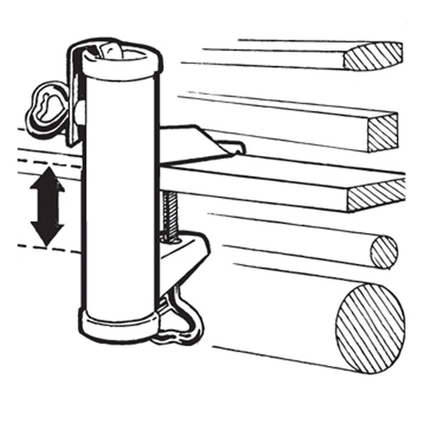 Parasolhouder wand type H antraciet diam. 2,5cm
