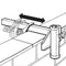Parasolhouder wand type M aluminium diam.3,5cm