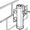 Parasolhouder wand type D verzinkt diam. 4cm