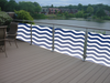 Balkonsticker - Balkon - Golven Blauw - Print