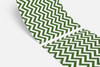 Balkondoek - chevron wit/groen - dubbelzijdig