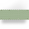Balkondoek - chevron wit/groen - dubbelzijdig