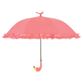 Paraplu flamingo met ruches