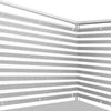 Balkondoek grijs/wit 500x90cm