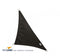 Schaduwdoek zwart driehoek 90° 5x7,1m