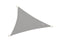 Schaduwdoek grijs waterproef driehoek 4x4x4m