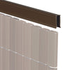 Balkonscherm kunststof walnoot 300x90cm