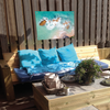 Tuinposter - Sea rocks - 100x70cm
